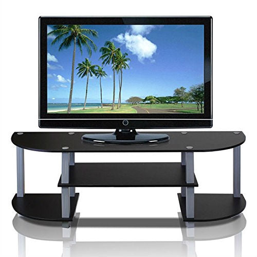 Contemporary Grey and Black TV Stand - Fits up to 42-inch TV - Tampa Home & Garden Store