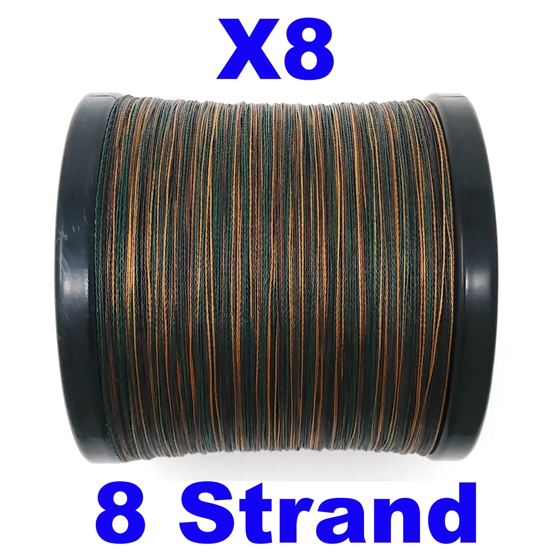 Reaction Tackle X8 Braided Line on spool in green camo on Tampa Home & Garden Store
