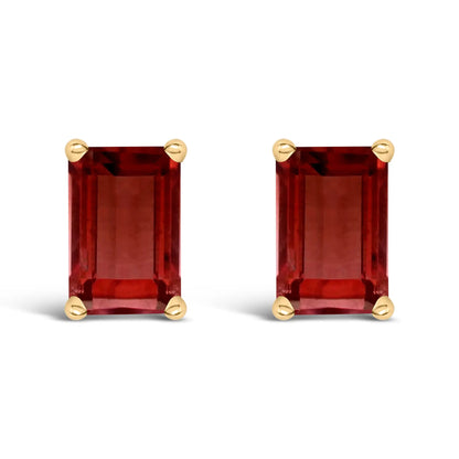 Earrings pair of 14K White Gold Emerald-Shaped Amethyst Stud Earrings by Bids.com on Tampa Home & Garden Store