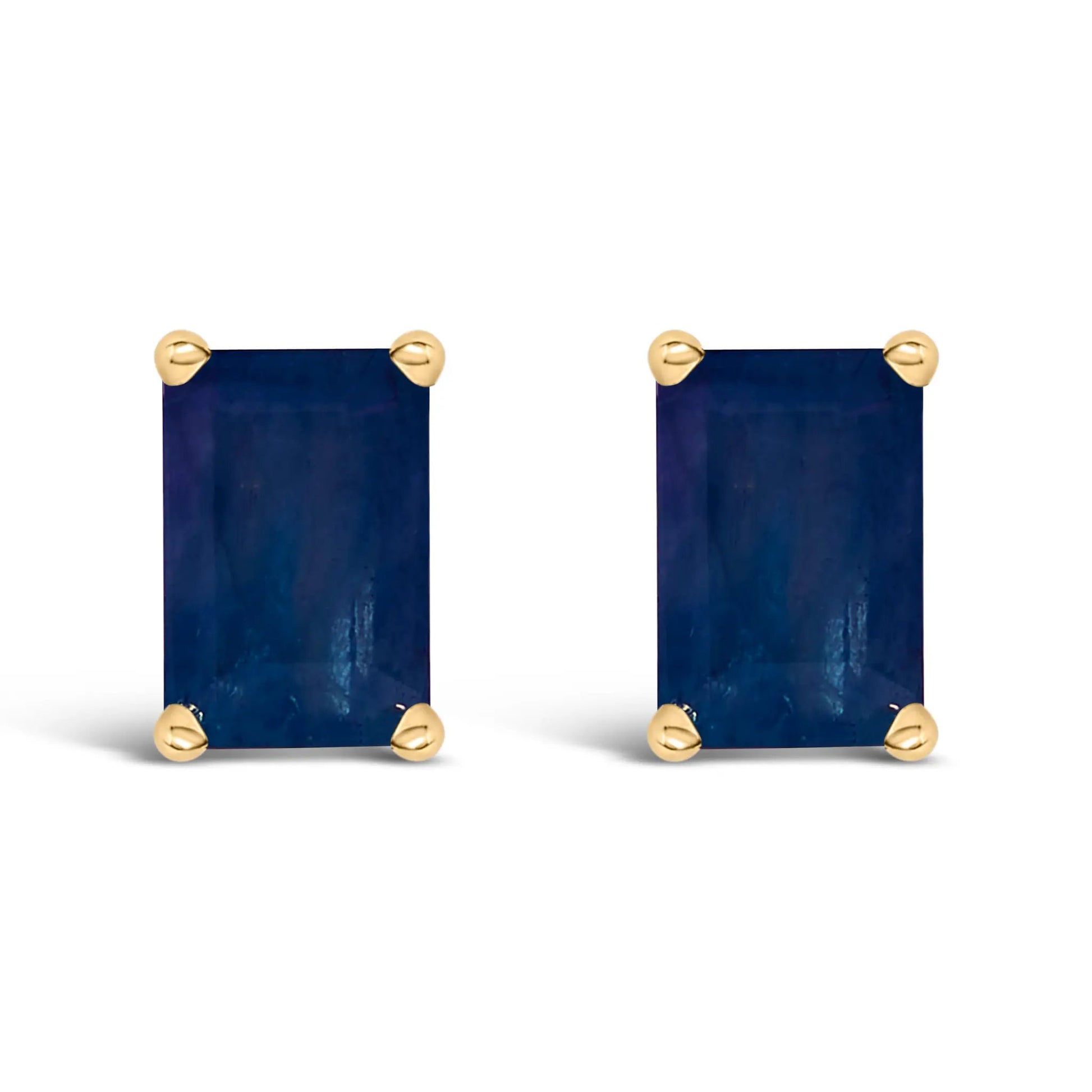 14K white gold emerald-cut amethyst solitaire stud earrings, 6x4mm, Bids.com on Tampa Home & Garden Store
