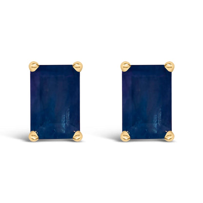 14K white gold emerald-cut amethyst solitaire stud earrings, 6x4mm, Bids.com on Tampa Home & Garden Store