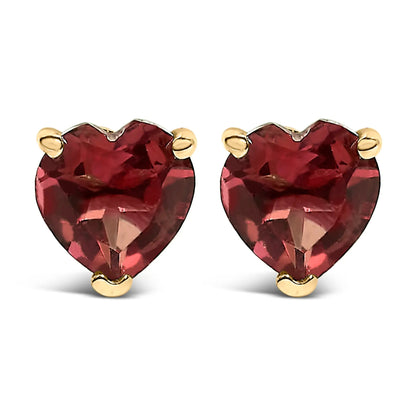 14K white gold heart-cut purple amethyst stud earrings, 5mm pair by Bids.com on Tampa Home & Garden Store