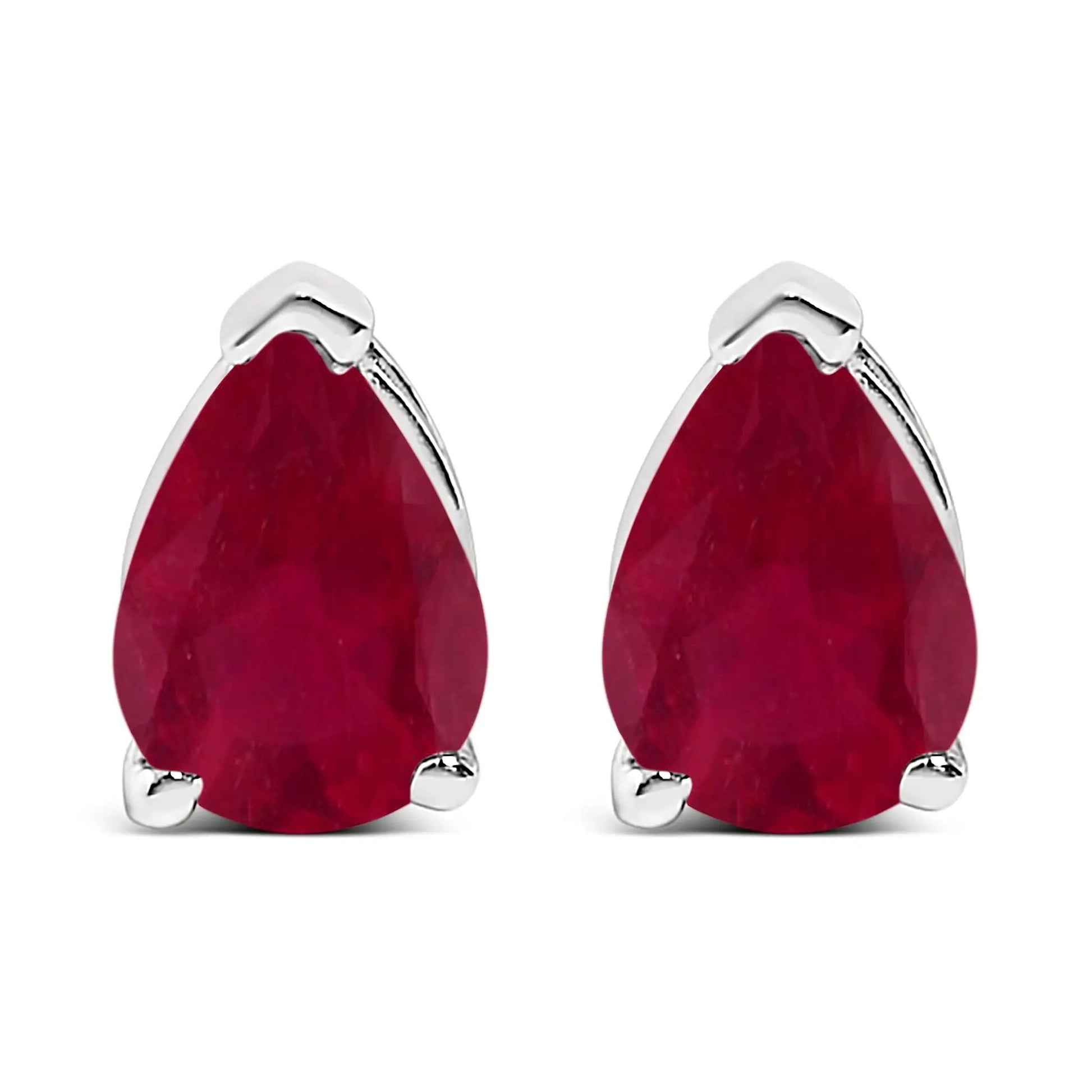 Earrings Bids.com 14K white gold pear-shaped purple amethyst solitaire studs, pair on Tampa Home & Garden Store