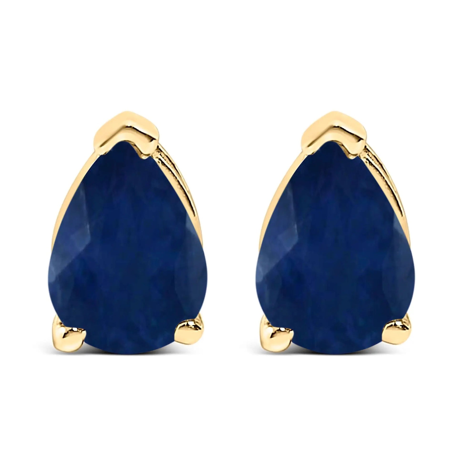Earrings 14K white gold pear-shaped purple amethyst solitaire studs, pair by Bids.com on Tampa Home & Garden Store