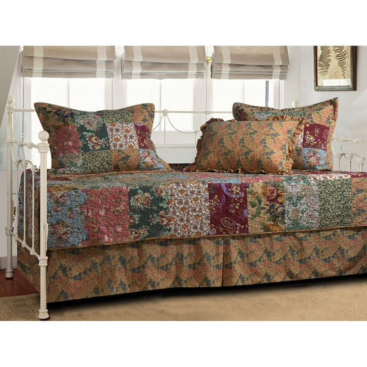 Floral 5-Piece Daybed Ensemble Bedding Set - Tampa Home & Garden Store