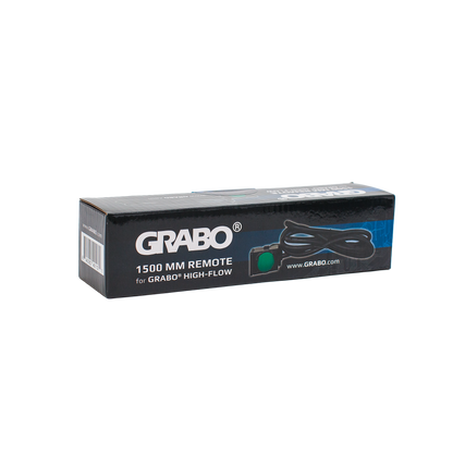 GRABO HighFlow 1500mm wired remote cable box with GRABO logo, suction gripster accessory on Tampa Home & Garden Store