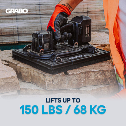 GRABO Smart Cut Foam Seal 300 for textured pavers, 150 lb capacity on GRABO suction tool on Tampa Home & Garden Store
