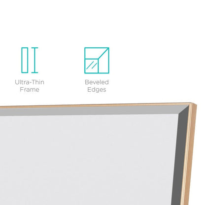 Espejo de pared o colgante grande dorado de cuerpo entero
