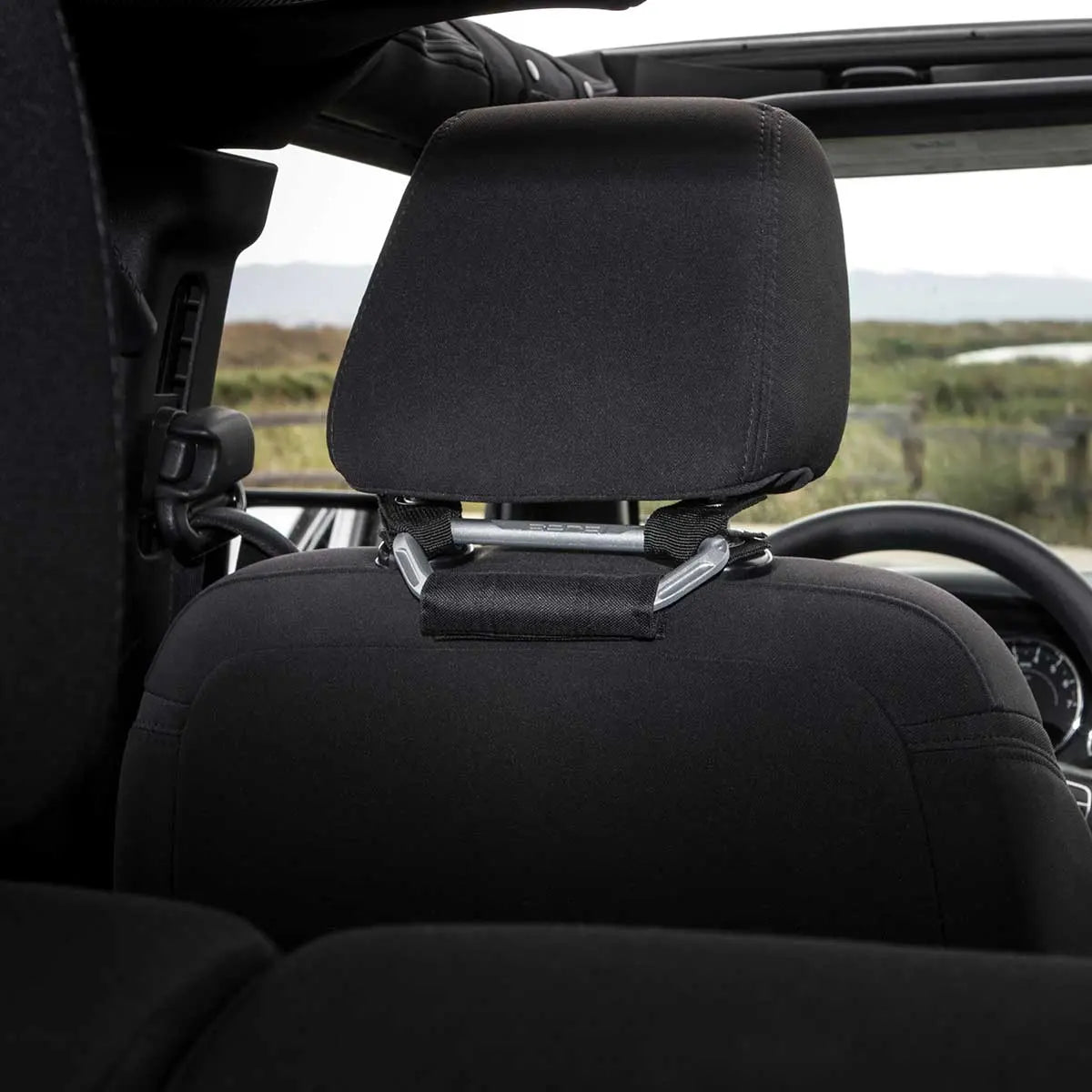 GP Back Grip PRO rear headrest handles in black with metal brackets for all cars & trucks on Tampa Home & Garden Store