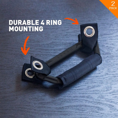 GP Back Grip Pro Black car gear strap set, 2-pack with durable 4-ring mounting by GPCA on Tampa Home & Garden Store