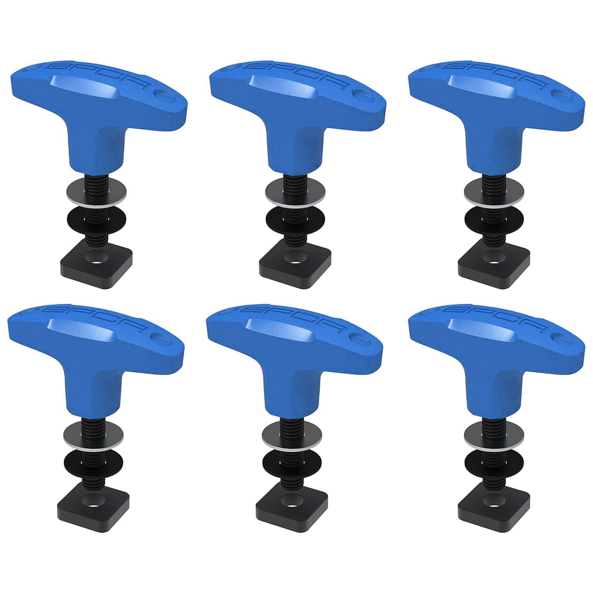 Jeep Wrangler Tie-Down Anchor PRO blue plastic quick-release anchors set of 3 GPCA on Tampa Home & Garden Store