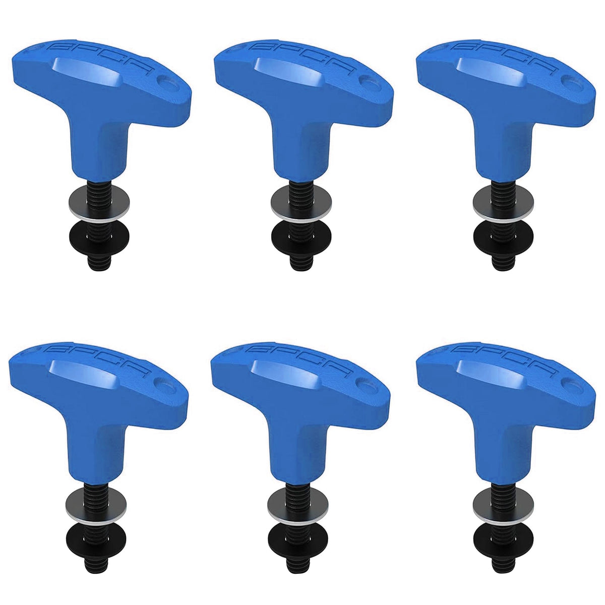 GPCA Jeep Wrangler Tie-Down Anchor PRO, blue quick-release car gear, set of 3 on Tampa Home & Garden Store