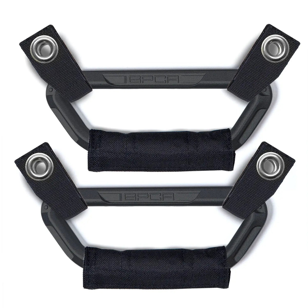 GP Back Grip Pro Black X 2 car gear handles with black nylon straps and metal grommets GPCA on Tampa Home & Garden Store