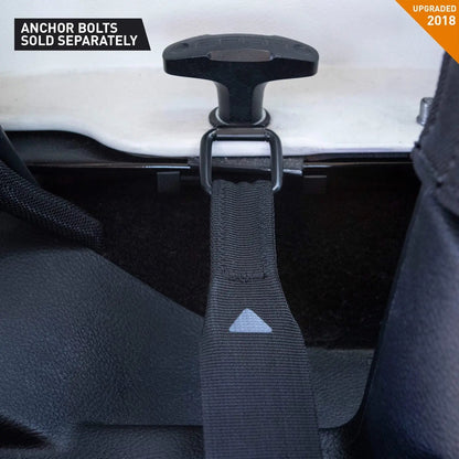 GPCA Jeep Wrangler JL 2DR cargo cover strap with black knob and metal loop in cargo area on Tampa Home & Garden Store