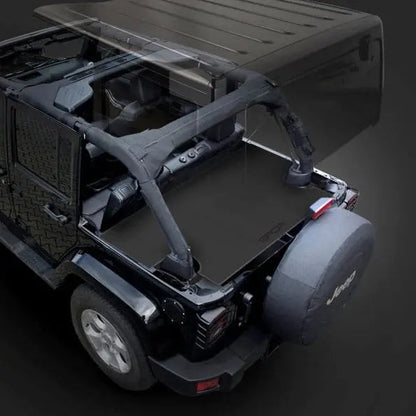 GPCA Cargo Freedom Pack LITE for Jeep Wrangler JK 4DR rear cargo system with spare tire carrier on Tampa Home & Garden Store