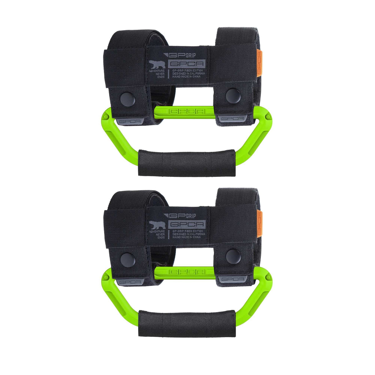 GP-Grip Universal car gear strap fits 0.75–5.5 in roll bars, black with neon frame GPCA on Tampa Home & Garden Store