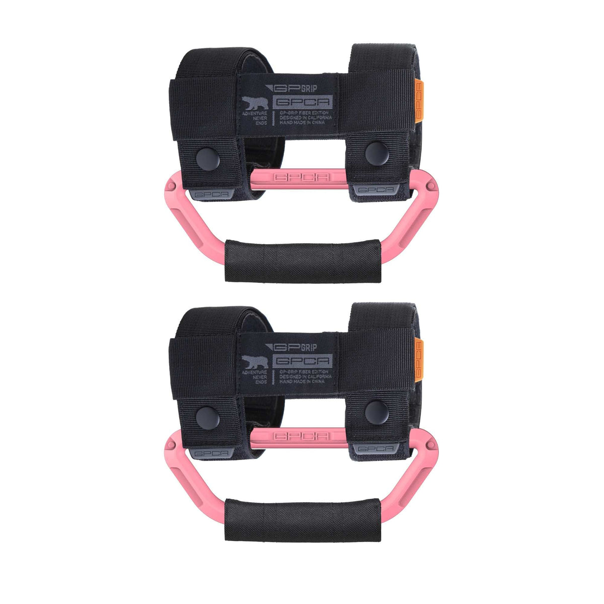 GP-Grip Universal strap for 0.75–5.5 in roll bars, black webbing with pink mount on Tampa Home & Garden Store