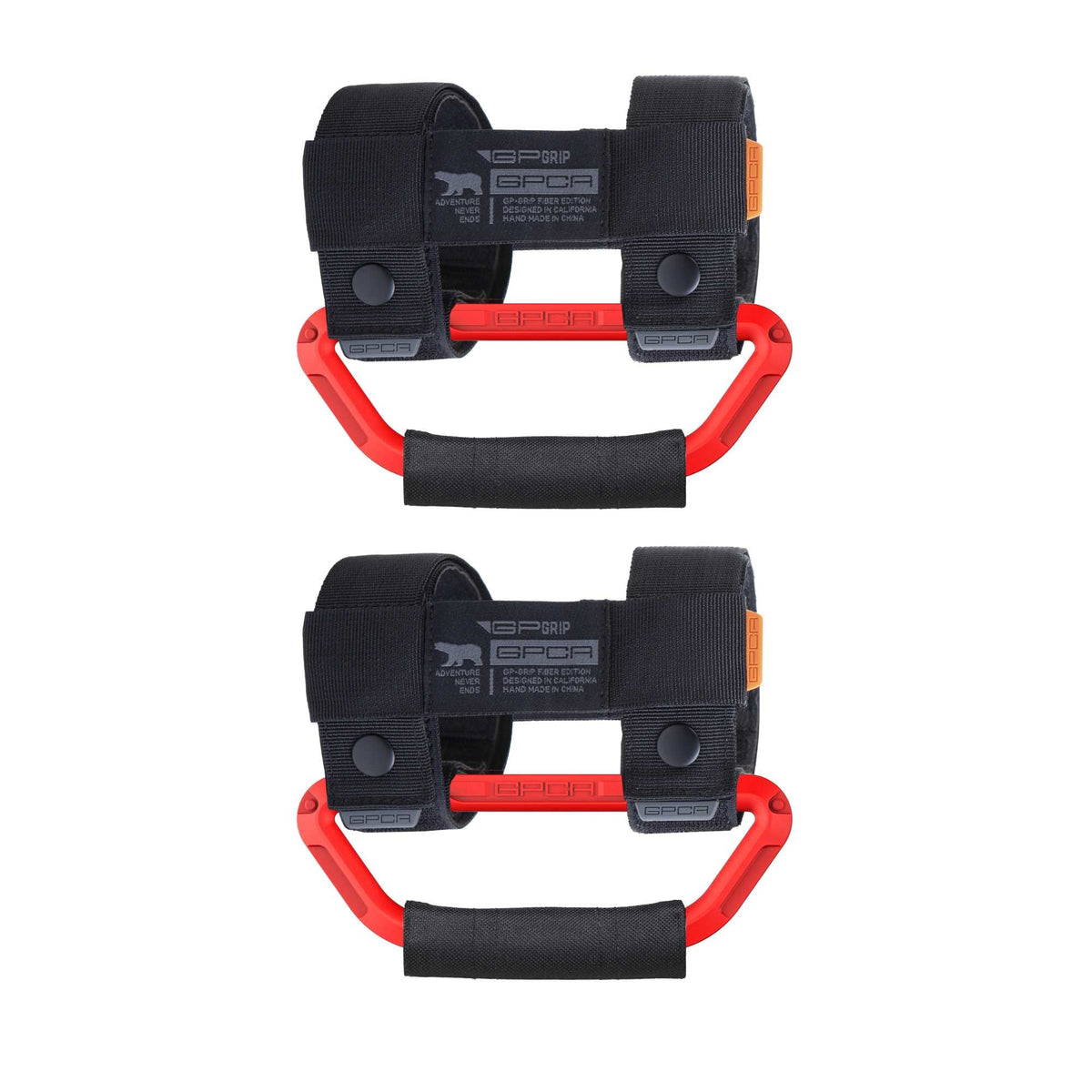 GP-Grip Universal roll bar clamp with black nylon straps and orange GPCA tabs on Tampa Home & Garden Store