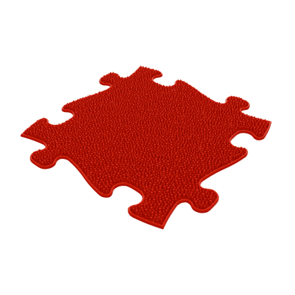 Sensory Gift Set for Kids play mats red interlocking puzzle pieces with textured bumps by TINNITOTS on Tampa Home & Garden Store