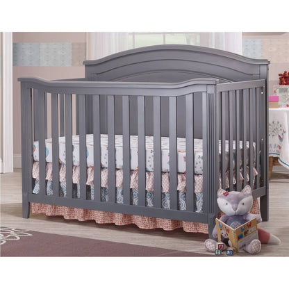Cuna convertible de madera maciza SF Home en gris - Cama infantil vendida por separado