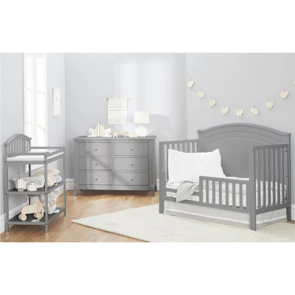 Cuna convertible de madera maciza SF Home en gris - Cama infantil vendida por separado