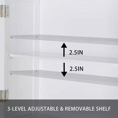 Mueble de baño sobre el inodoro con estantería en acabado de madera gris