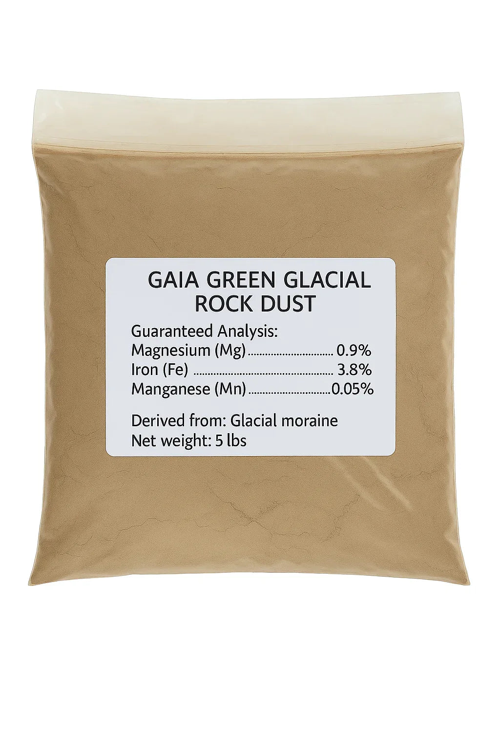 Gaia Green Glacial Rock Dust (5 lb bag) - Tampa Home & Garden Store