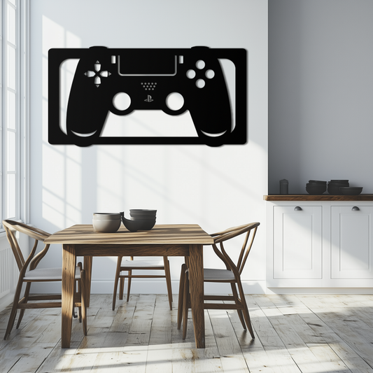 Gamer Controller Metal Wall Art - Modern Gaming Room Decor - KAF144 - Tampa Home & Garden Store