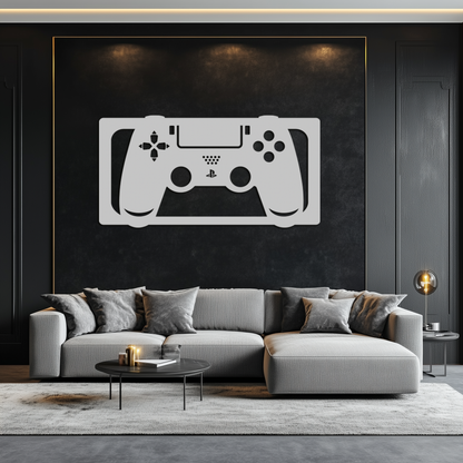 Gamer Controller Metal Wall Art - Modern Gaming Room Decor - KAF144 - Tampa Home & Garden Store