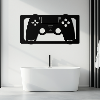 Gamer Controller Metal Wall Art - Modern Gaming Room Decor - KAF144 - Tampa Home & Garden Store