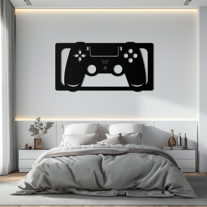 Gamer Controller Metal Wall Art - Modern Gaming Room Decor - KAF144 - Tampa Home & Garden Store