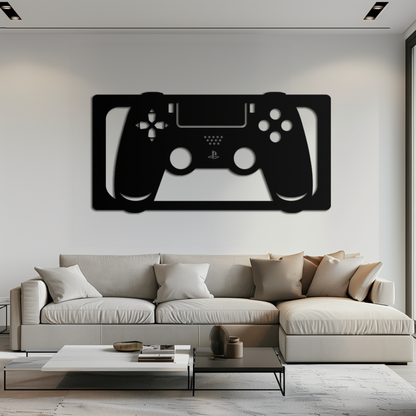Gamer Controller Metal Wall Art - Modern Gaming Room Decor - KAF144 - Tampa Home & Garden Store