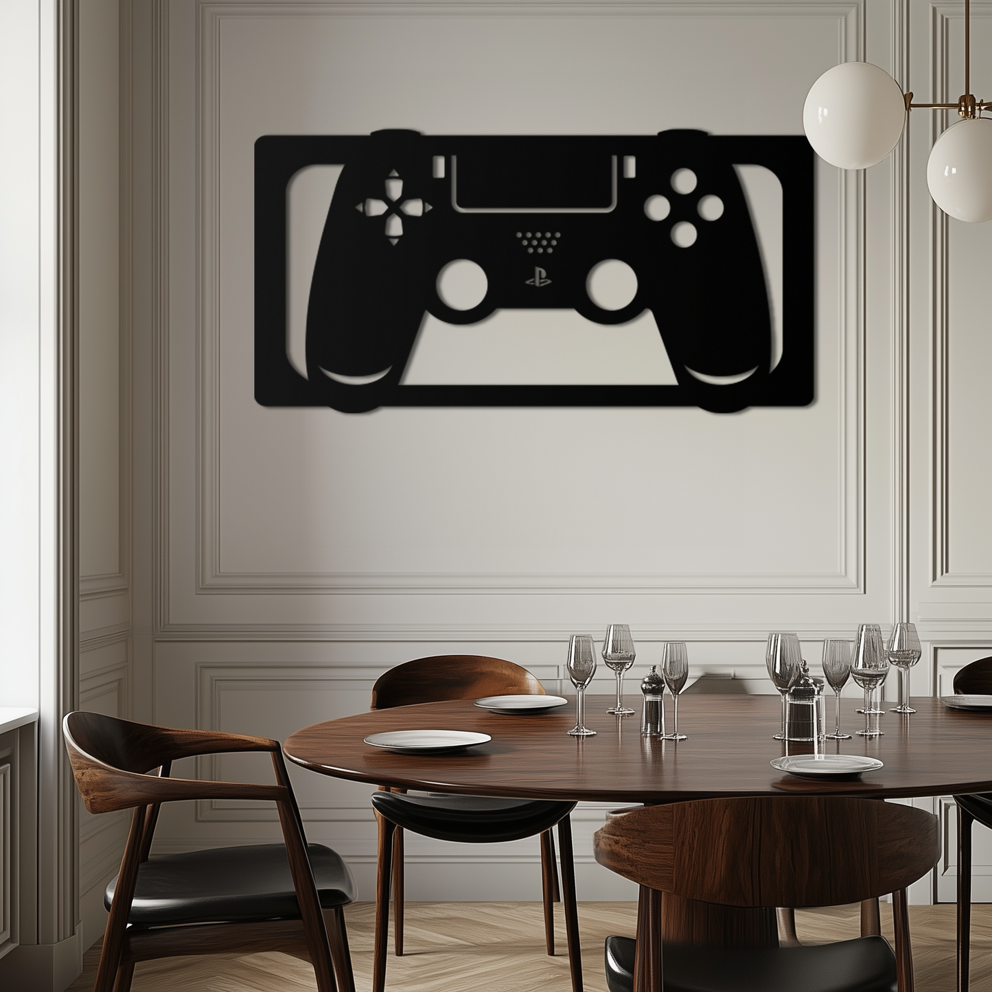 Gamer Controller Metal Wall Art - Modern Gaming Room Decor - KAF144 - Tampa Home & Garden Store