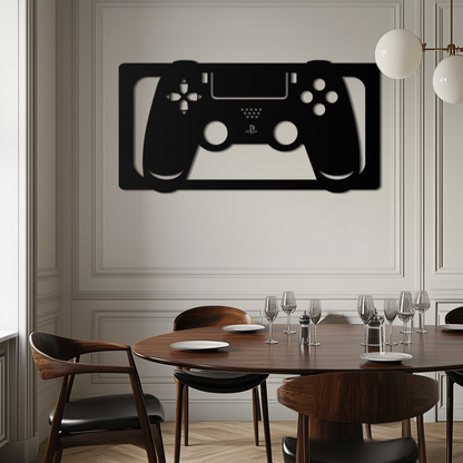 Gamer Controller Metal Wall Art - Modern Gaming Room Decor - KAF144 - Tampa Home & Garden Store