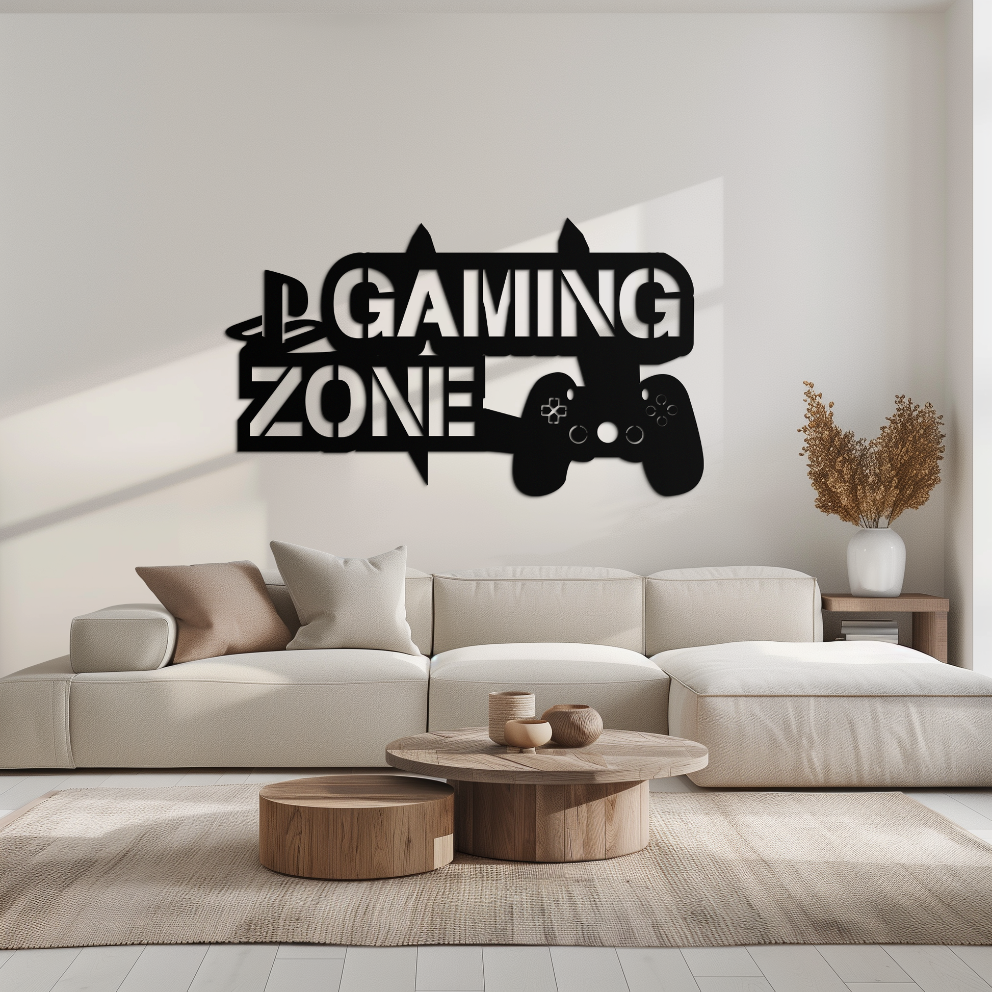 Gaming Zone Metal Wall Art - Gamer Room Decor- KAF169 - Tampa Home & Garden Store