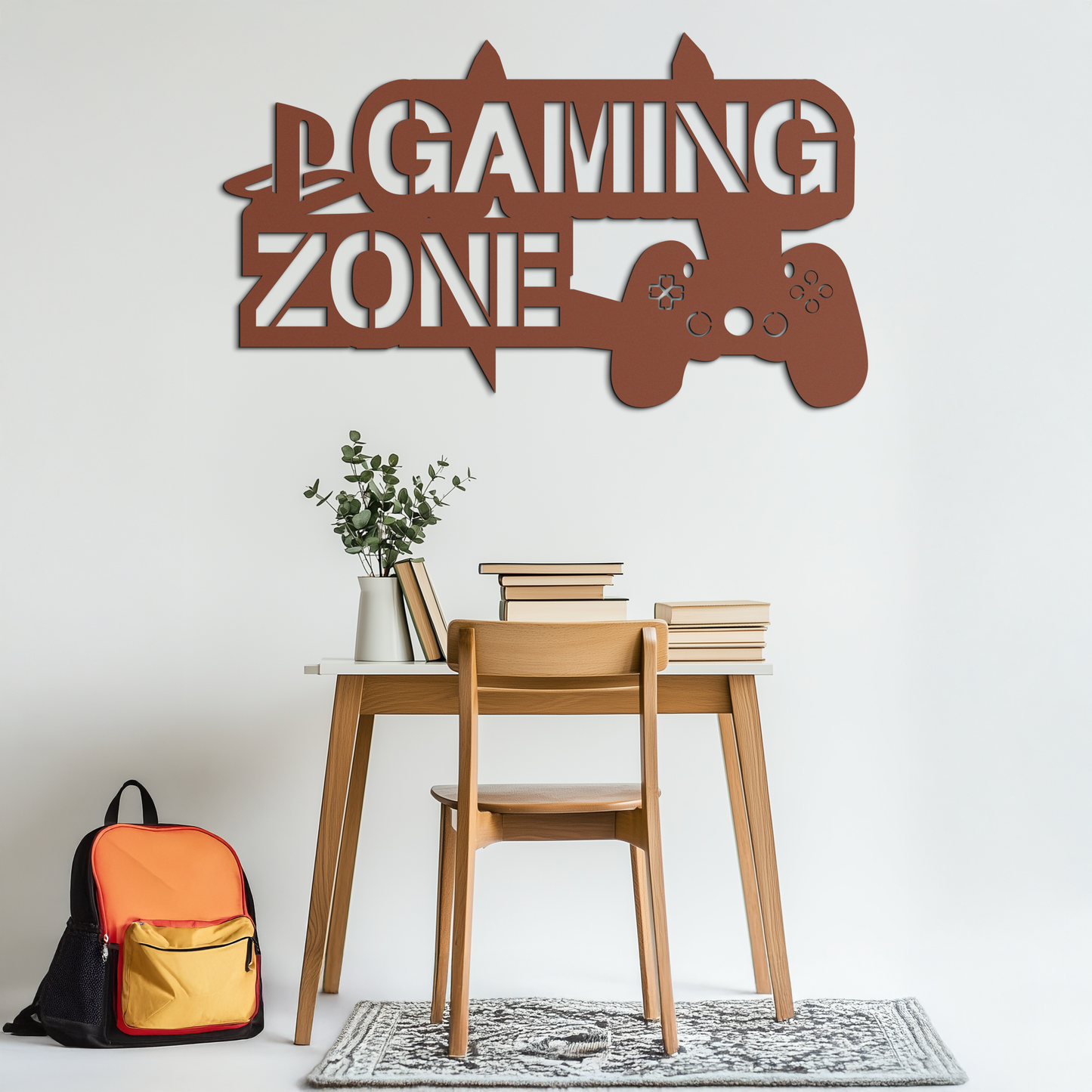 Gaming Zone Metal Wall Art - Gamer Room Decor- KAF169 - Tampa Home & Garden Store