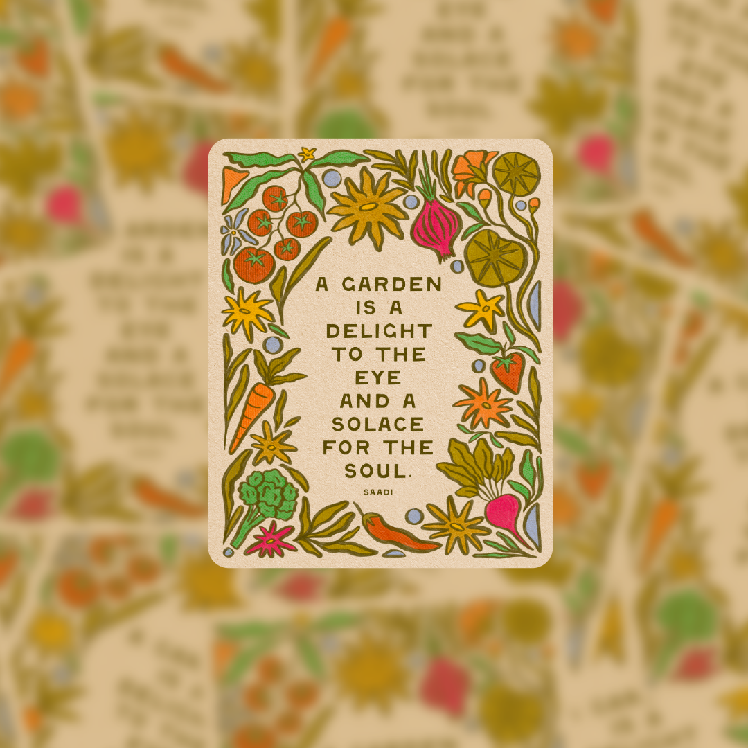 Garden Delight - Vinyl Sticker - Tampa Home & Garden Store