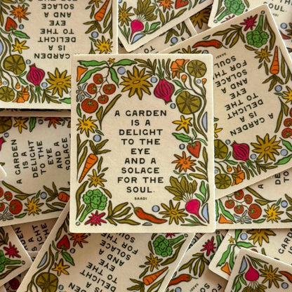 Garden Delight - Vinyl Sticker - Tampa Home & Garden Store
