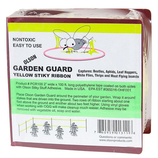 Garden Guard Yellow Stiky Ribbon (2"x100') - Tampa Home & Garden Store