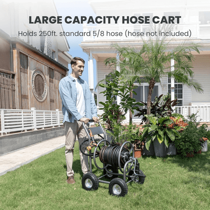Garden Hose Reel Cart-4 Wheels-Heavy Duty - Tampa Home & Garden Store