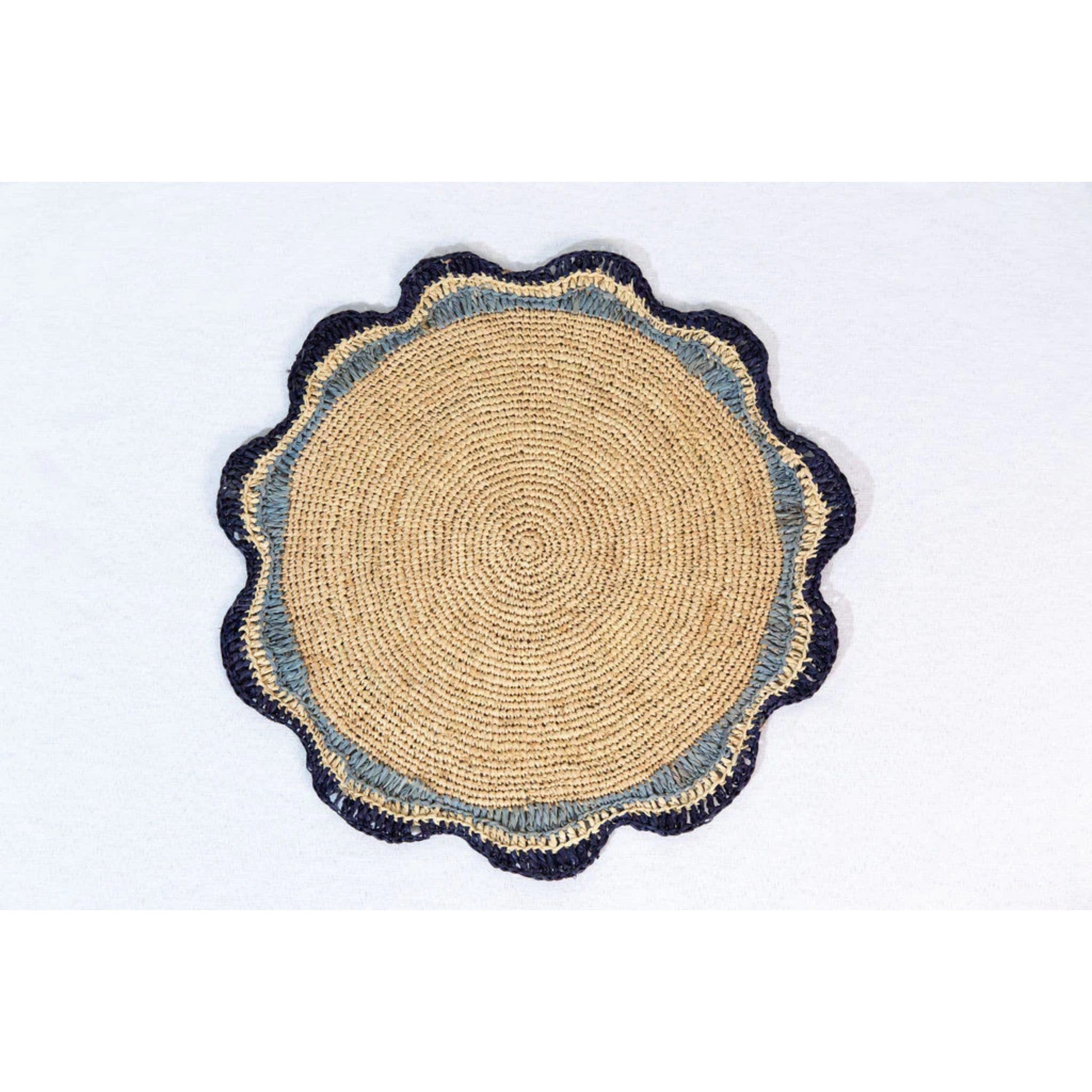 Garden Party Pinwheel Raffia Placemat, Set of 2, 4 and 6 - Tampa Home & Garden Store