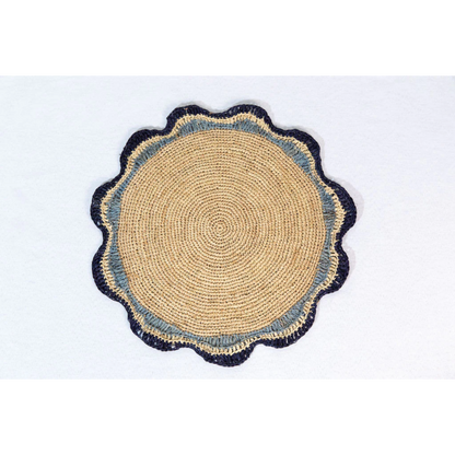 Garden Party Pinwheel Raffia Placemat, Set of 2, 4 and 6 - Tampa Home & Garden Store