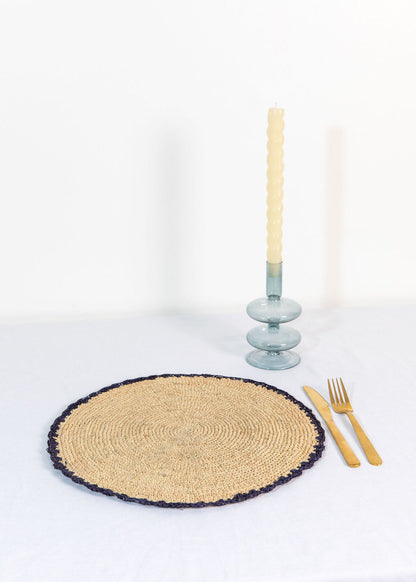 Garden Party Pinwheel Raffia Placemat, Set of 2, 4 and 6 - Tampa Home & Garden Store