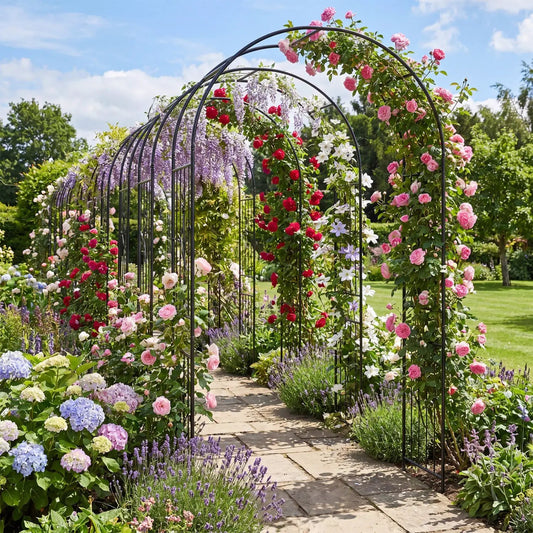 Garden Arch 87 Inch Tall Heavy Duty Metal Arbor