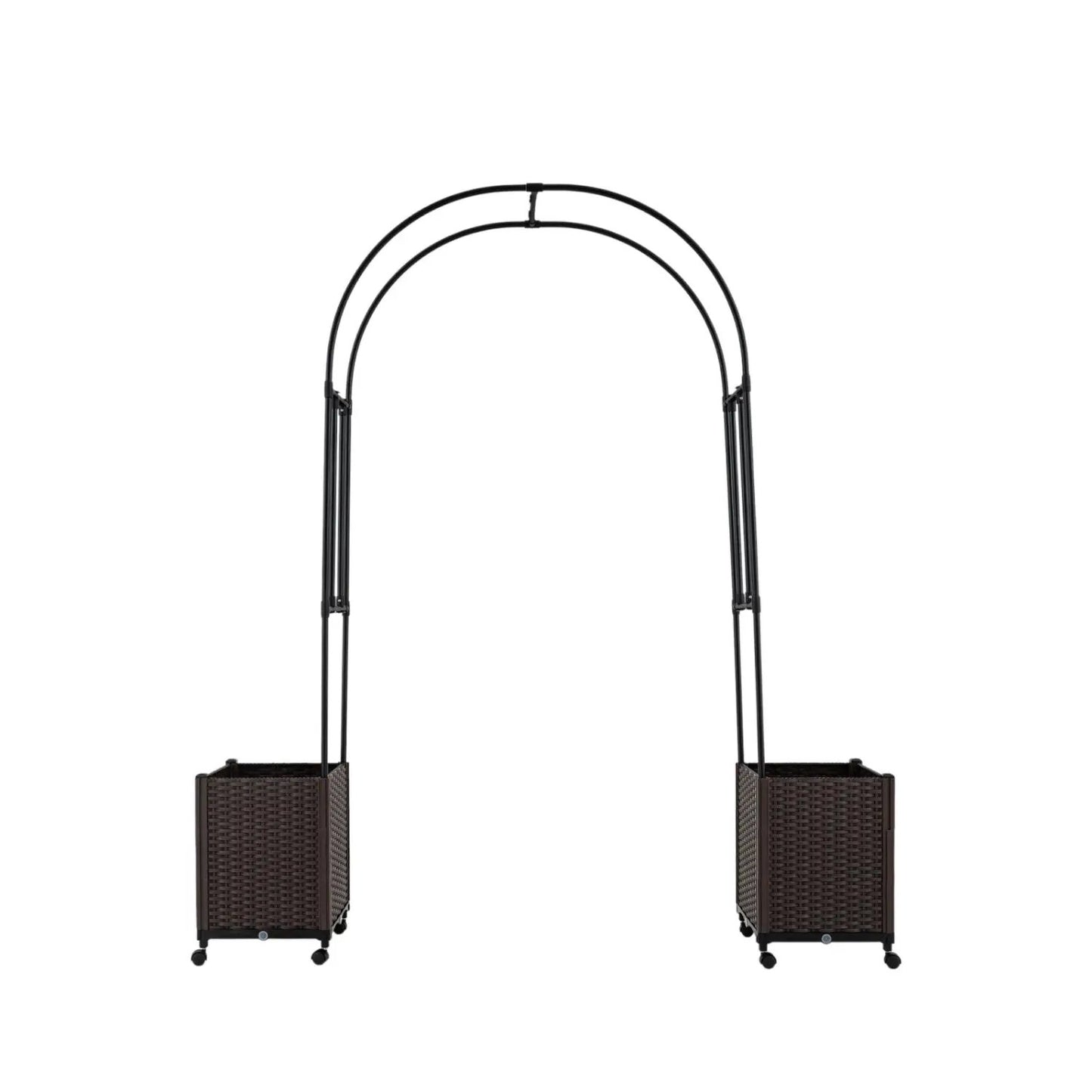 Garden Arch Trellis With 2 Planter Boxes