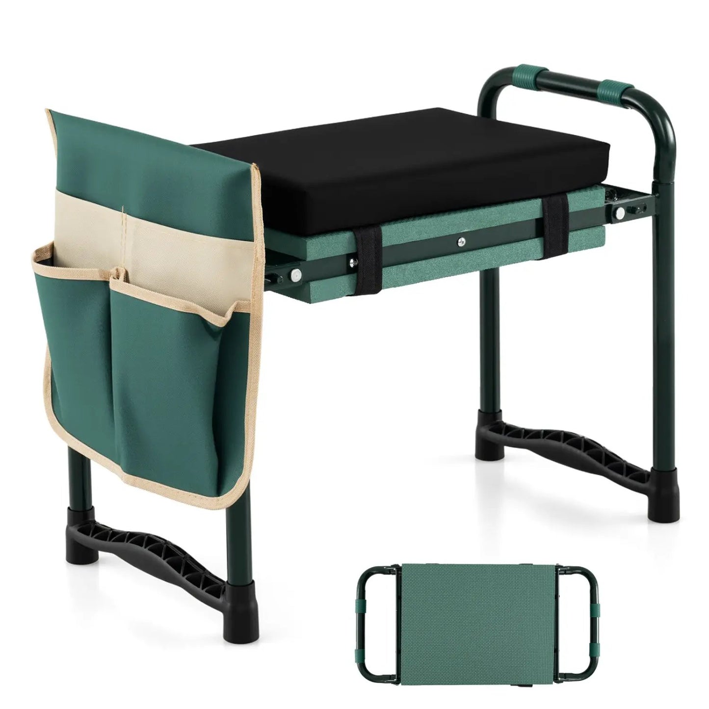 Garden Kneeler and Seat Foldable Stool with Foam