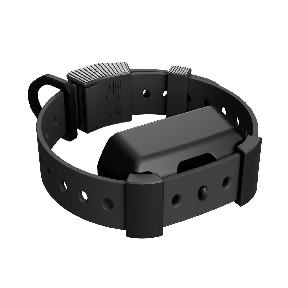 Training Collar Setup by Hoss Straps, black hunting dog collar with dual adjustable buckles on Tampa Home & Garden Store