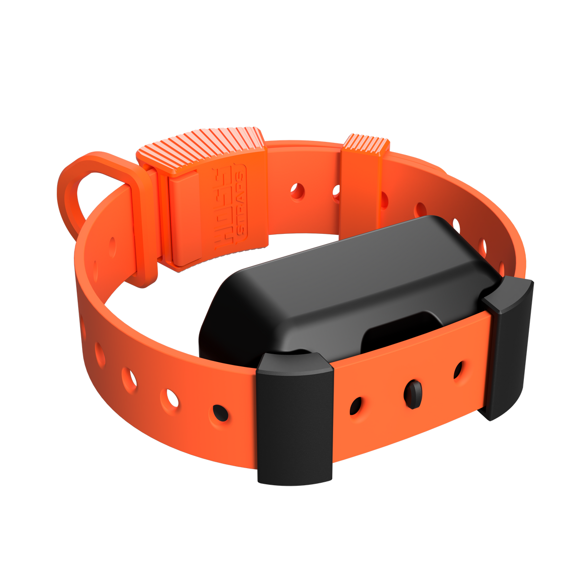 Training Collar Setup by Hoss Straps orange hunting dog collar with black buckle on Tampa Home & Garden Store