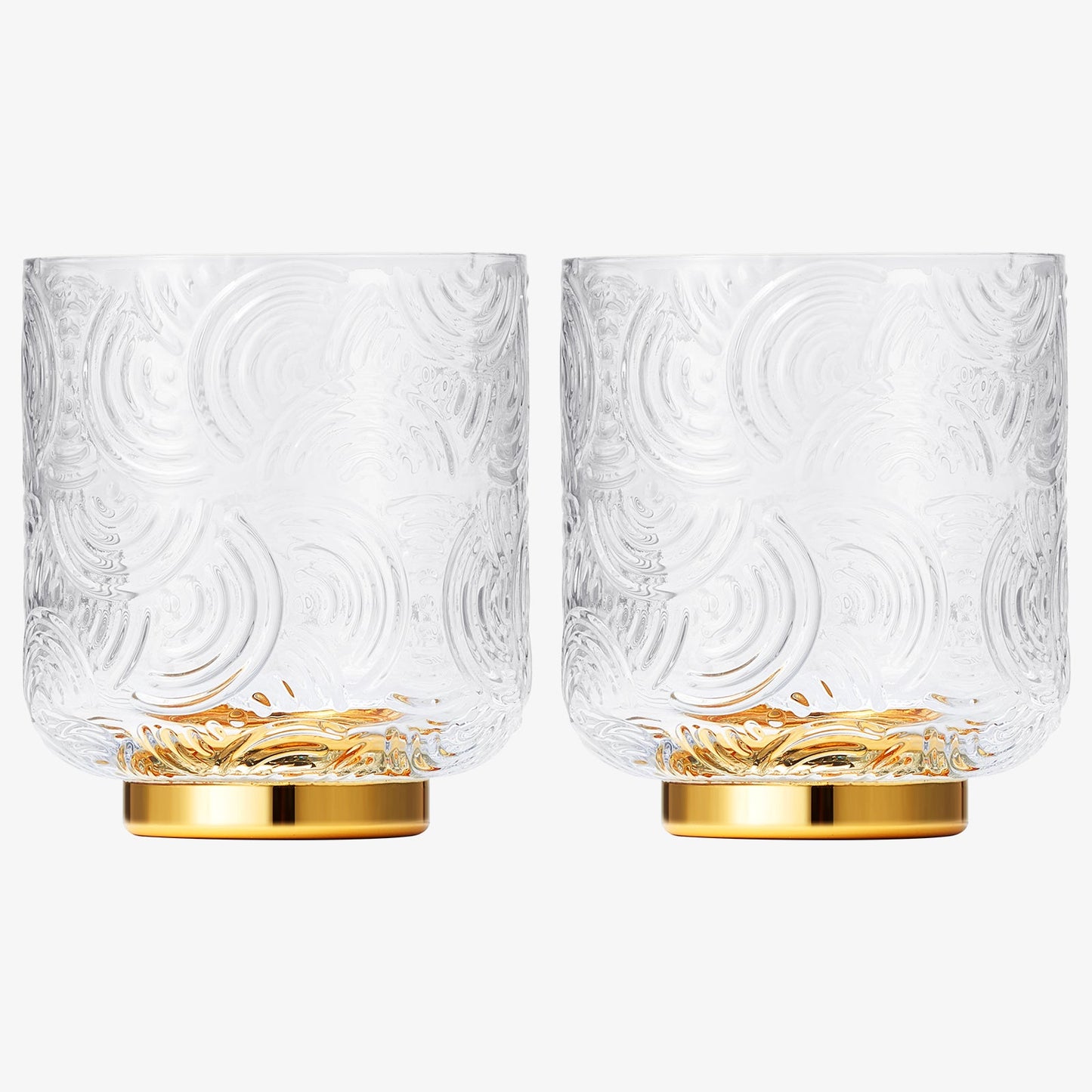 Metropolitan Lowball Glassware Set and Two Glasses