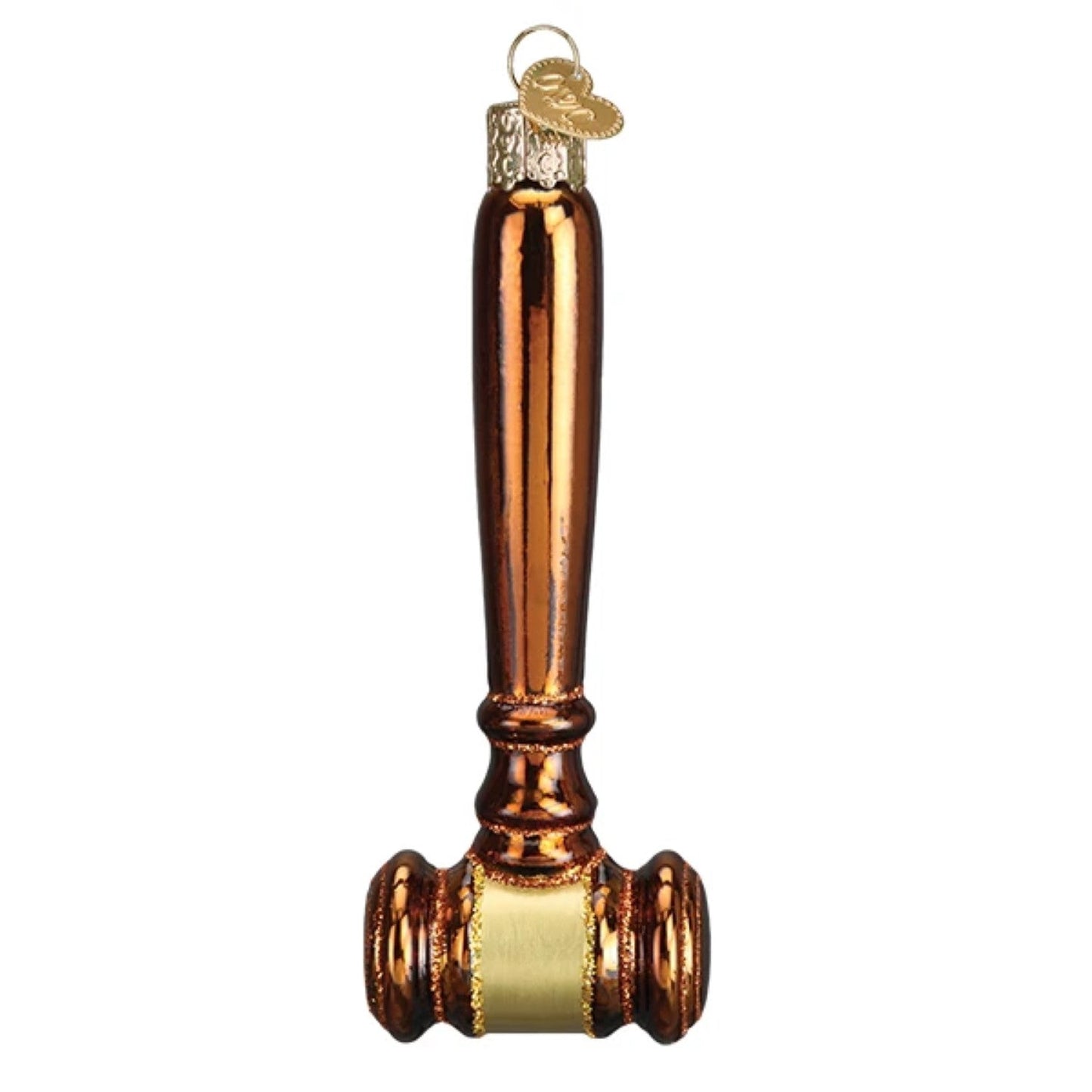 Gavel Glass Ornament - Tampa Home & Garden Store